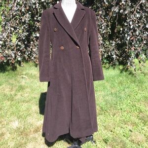 Giorgio Armani Brown Double-Breasted Coat